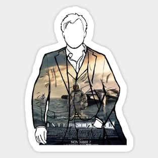 Christopher Nolan Portrait (Interstellar) Sticker